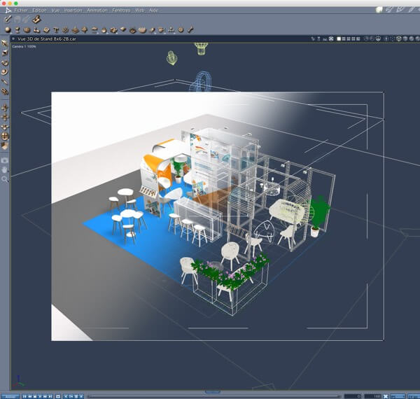 Conception et design de stand 3D