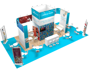 Location de stand modulaire personnalisé