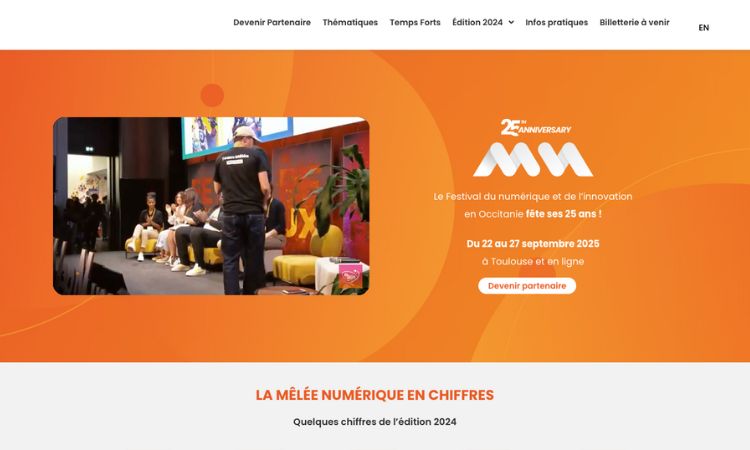Capture d’écran du site de La Mêlée
