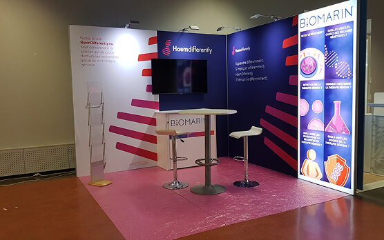 Création stand Biomarin à Lyon