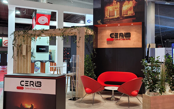 Création stand Cerib à Paris