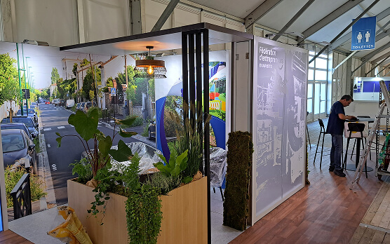 Création stand Evariste à Nantes