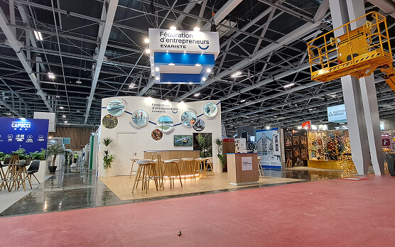 Création stand Evariste à Paris
