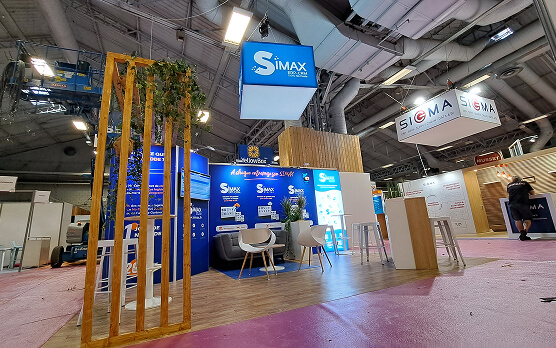 Création stand Simax à Paris